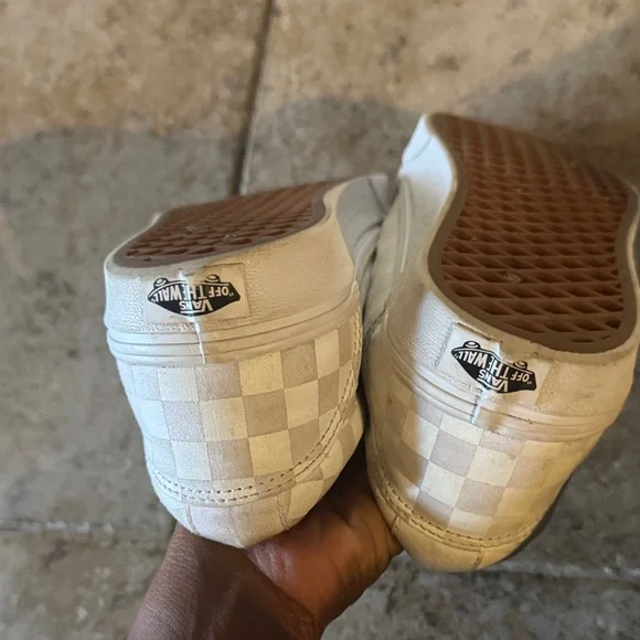 Vans Off-White Checkered Sneakers - Picture 6 of 6